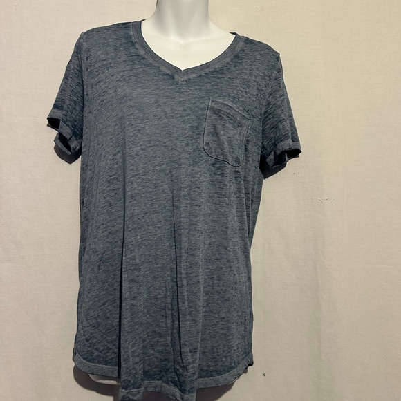 For The Republic Tops - The Republic Women's Heather Gray V-Neck Tee Size M